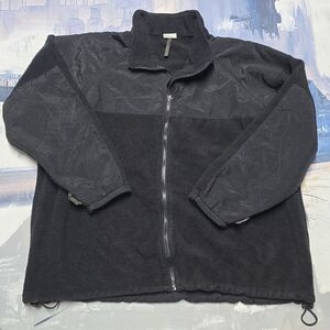 XLARGE REGULAR US Navy Black Polartec Fleece Liner Jacket BLACK Parka